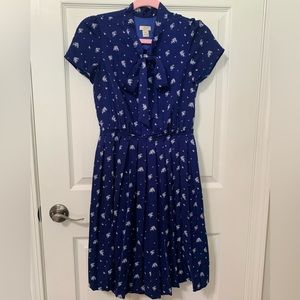 LAST CHANCE - Navy Floral J.Crew Dress